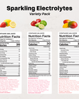 Three beverages with nutrition labels: strawberry-lemon (26% juice, 35 calories), strawberry-lime (16% juice, 30 calories), a
