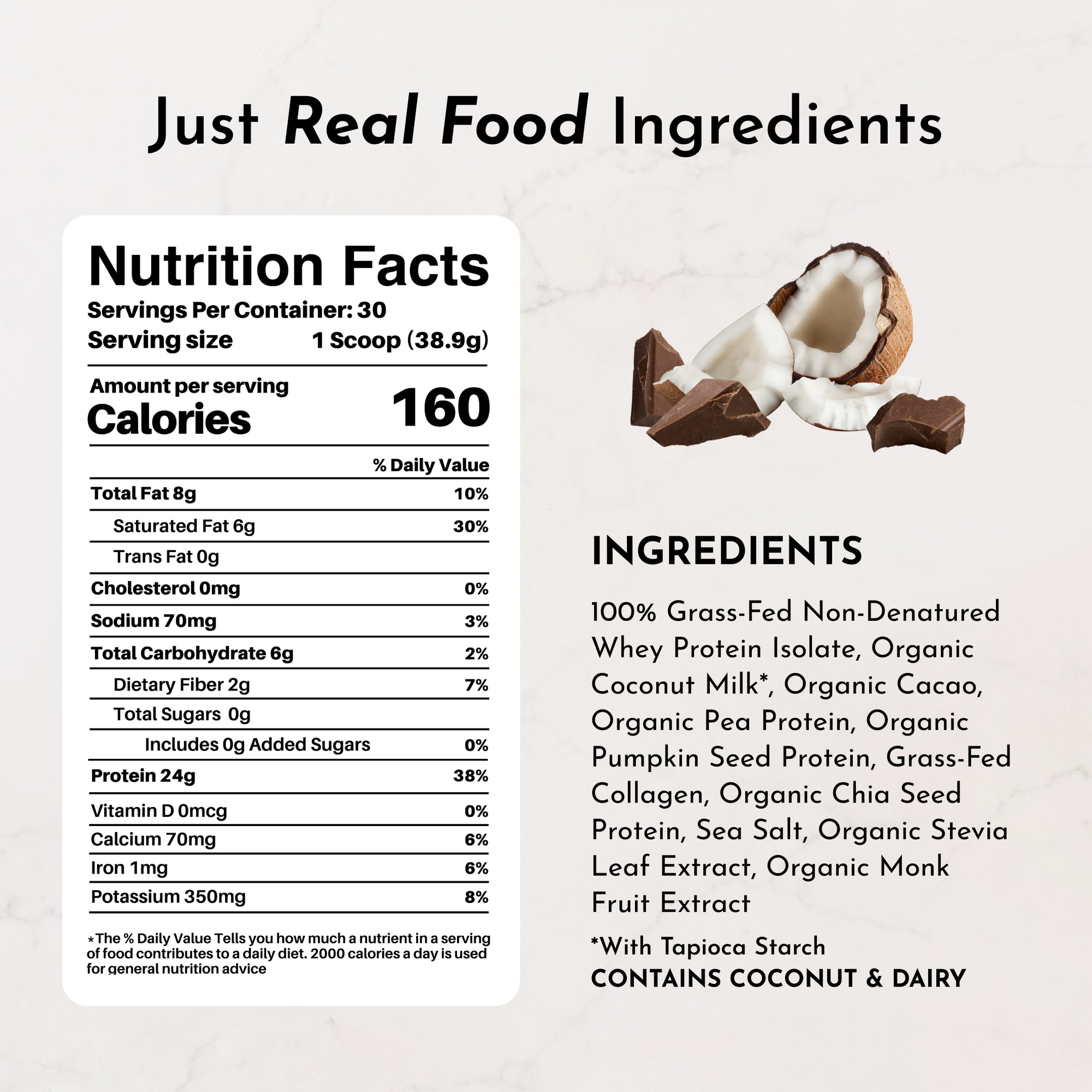 Coconut Chocolate Protein Powder