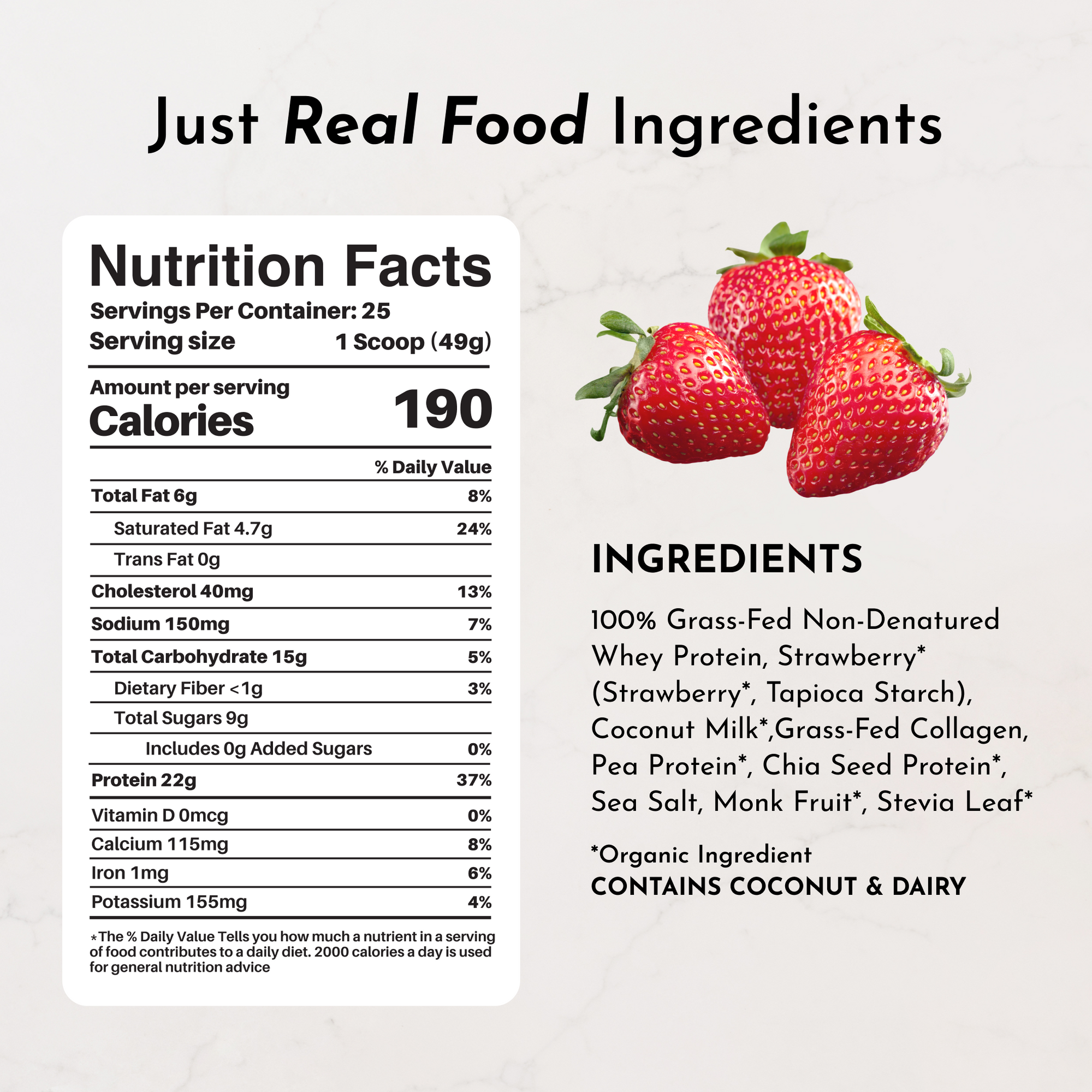 Strawberries &amp; Cream Protein Powder