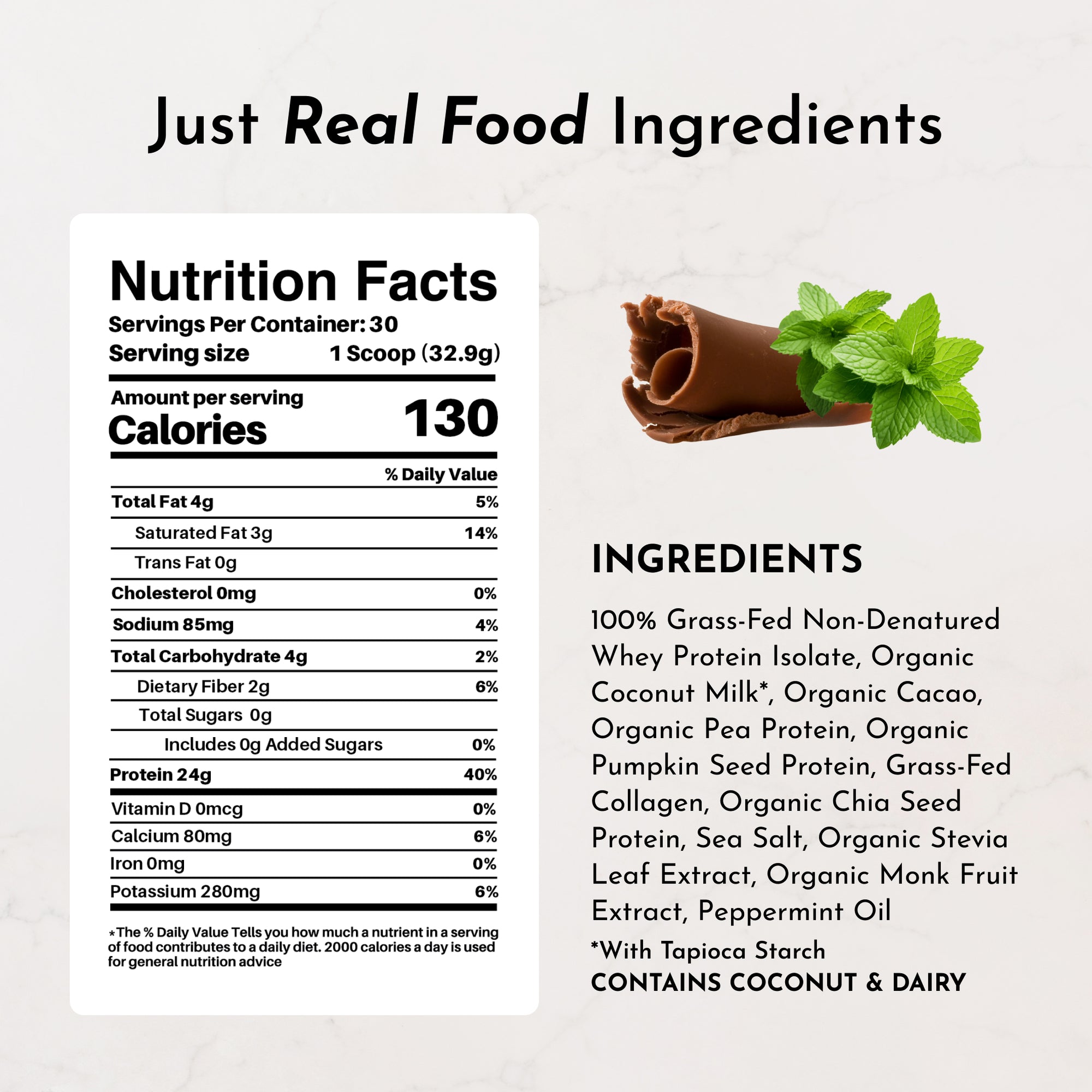 Mint Chocolate Protein Powder