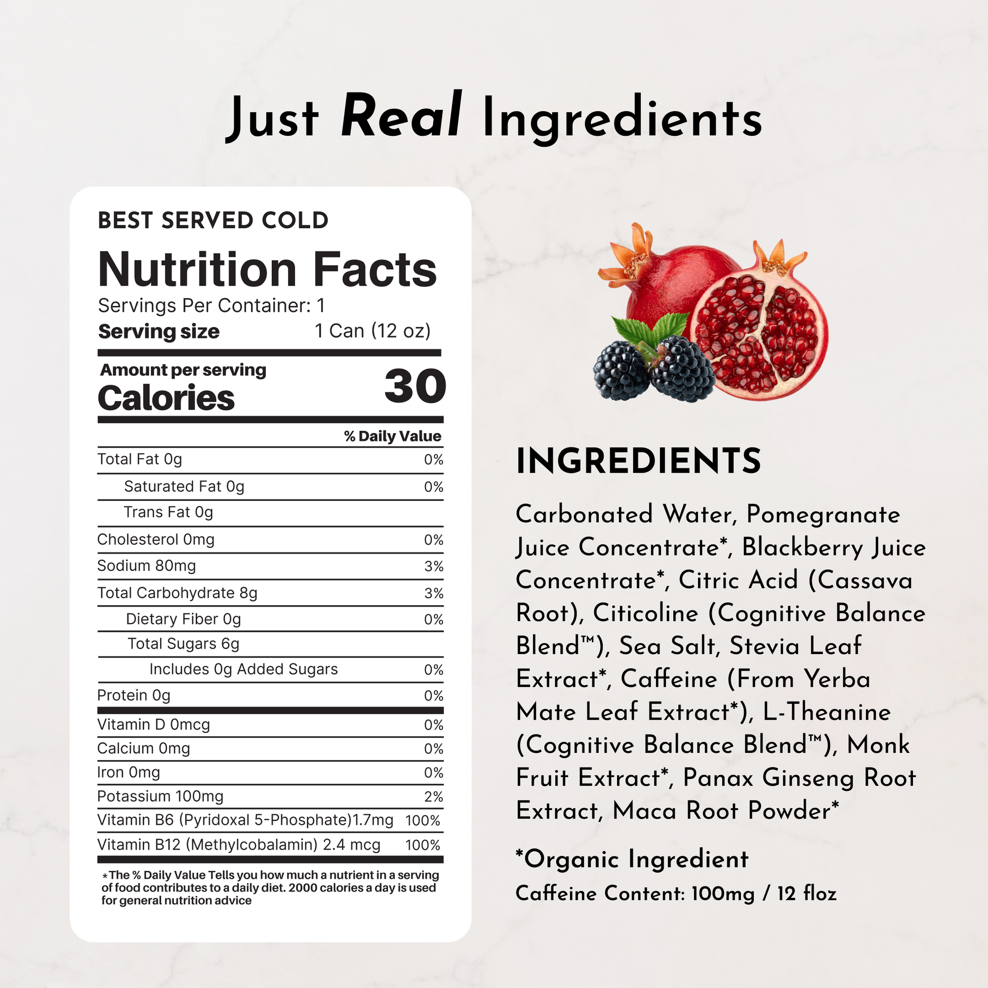 Pomberry Punch Energy + Brain Boost (12 Pack)