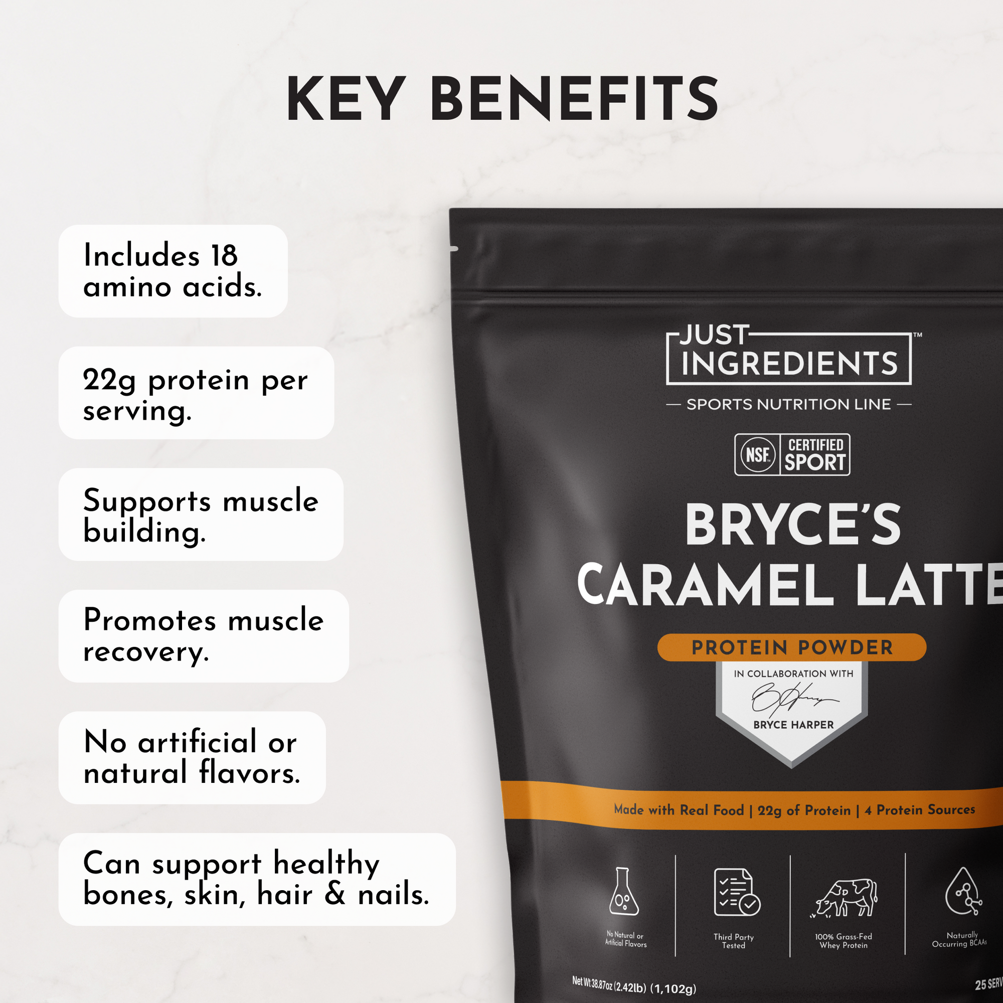 Bryce's Caramel Latte Protein Powder