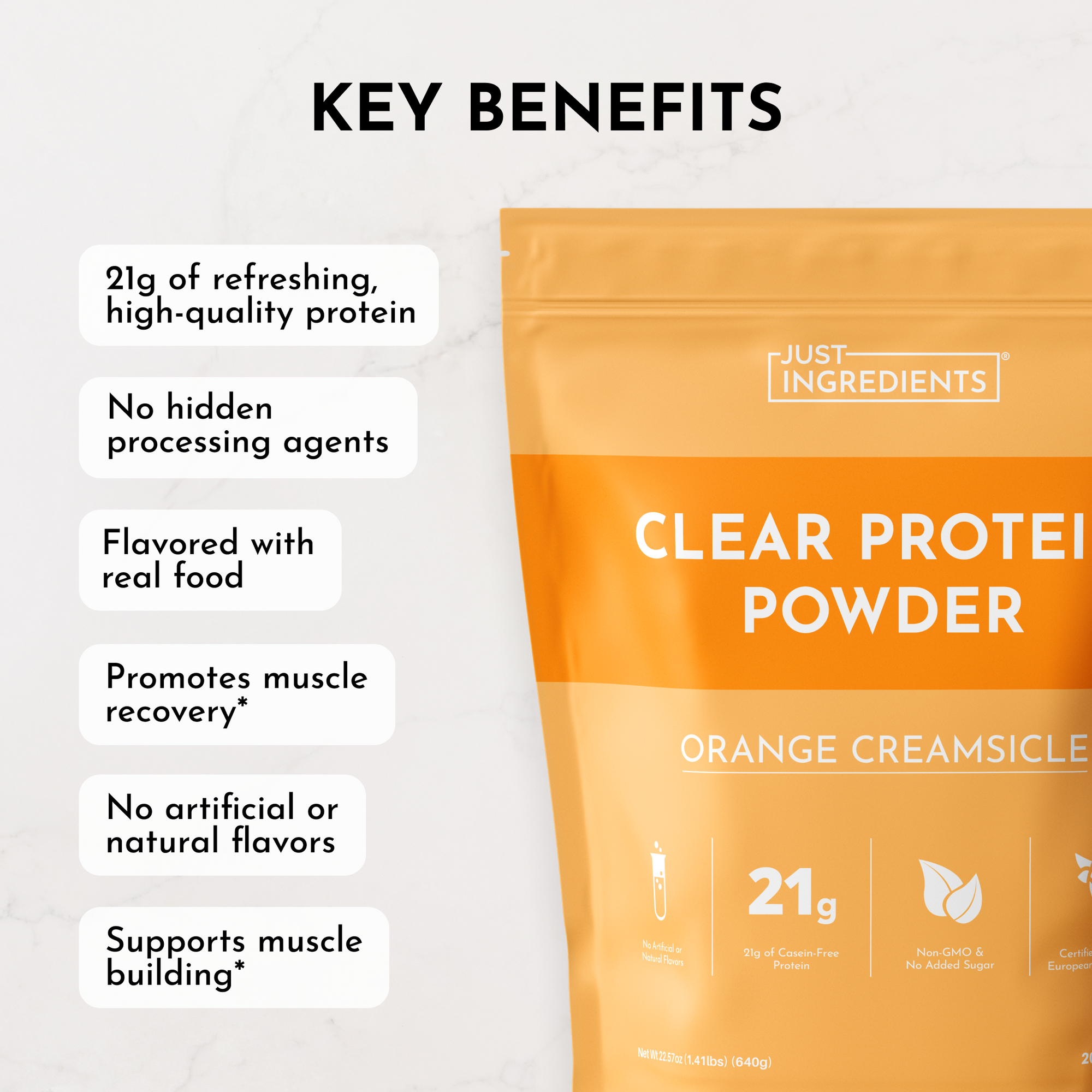 Orange Creamsicle Clear Protein Powder