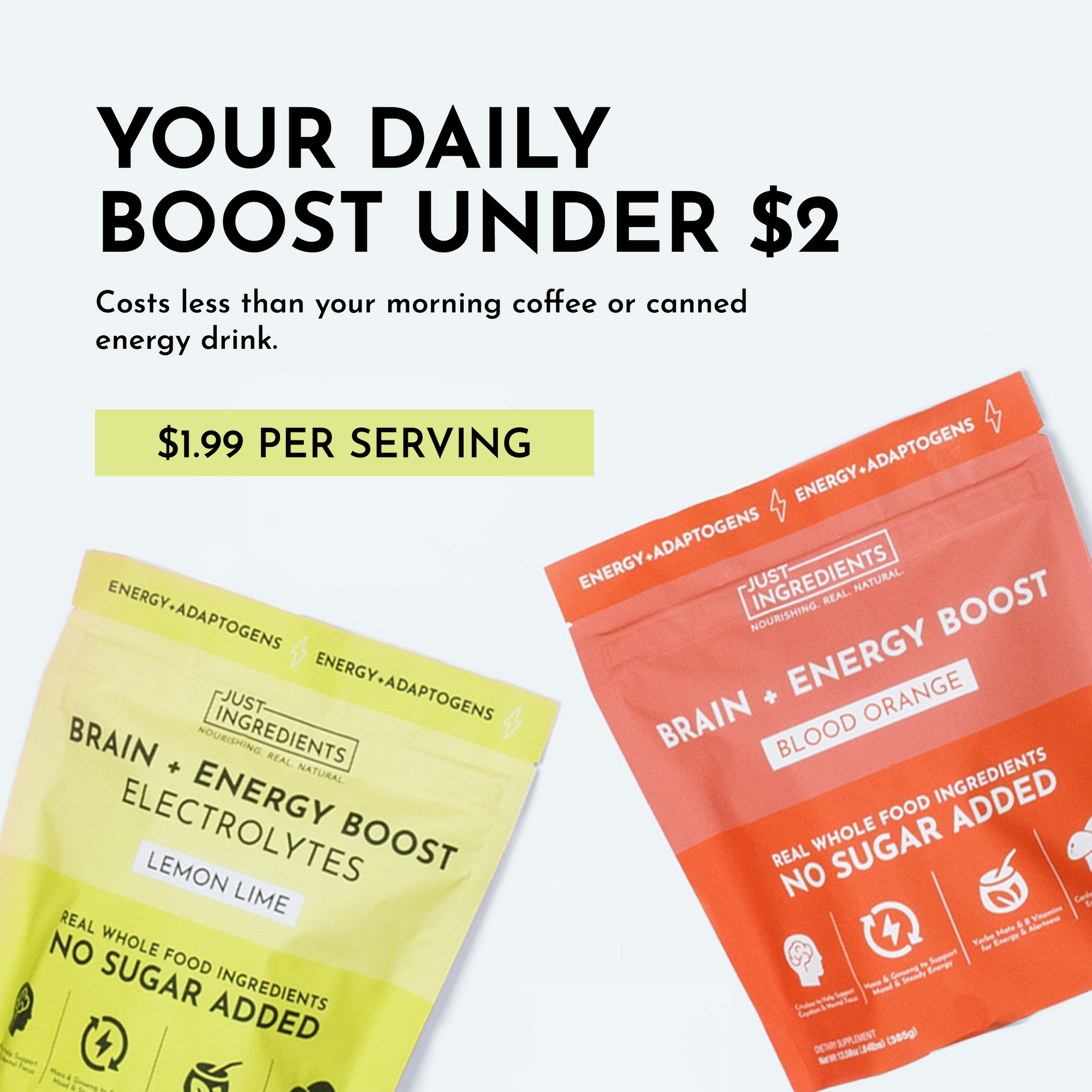 Brain + Energy Boost Lemon Lime &amp; Electrolytes