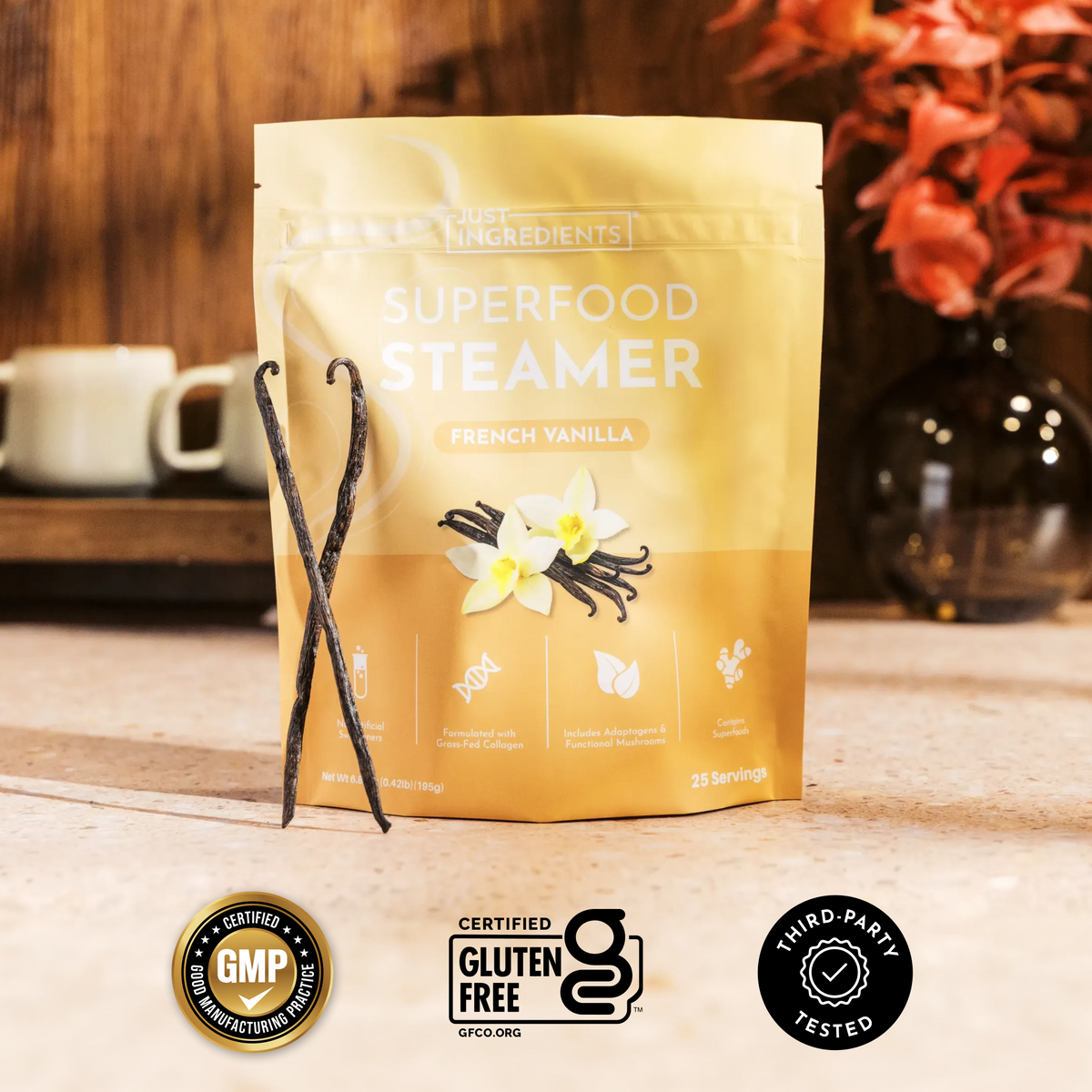French Vanilla Superfood Steamer - Lifestyle Image
