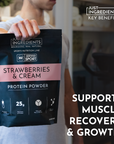 Strawberries and Cream Protein Powder - NSF