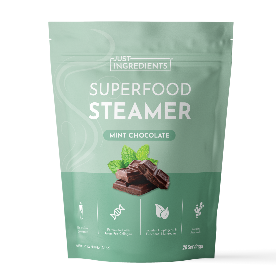 Mint Chocolate Superfood Steamer - Product Mockup