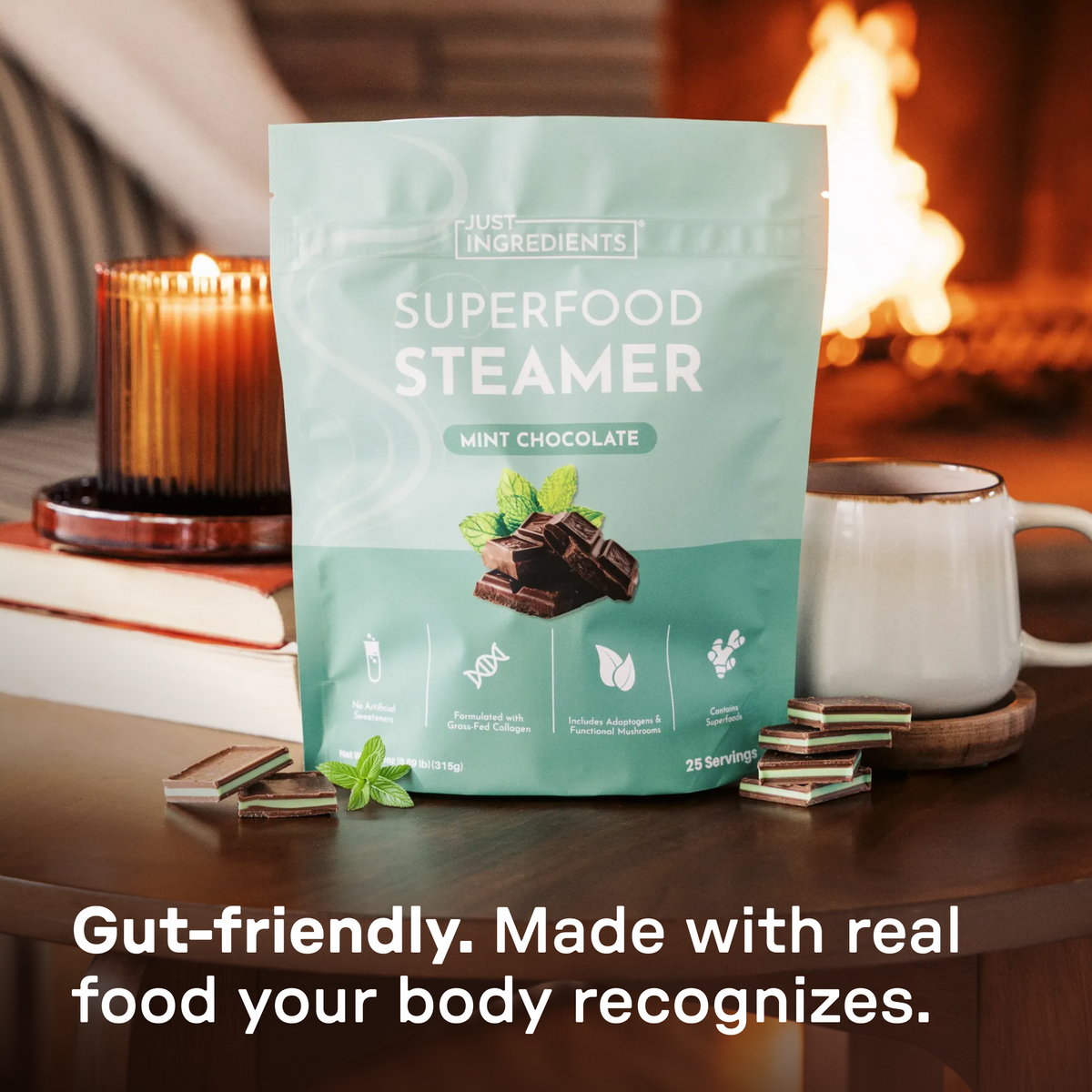 Mint Chocolate Superfood Steamer - JI Difference