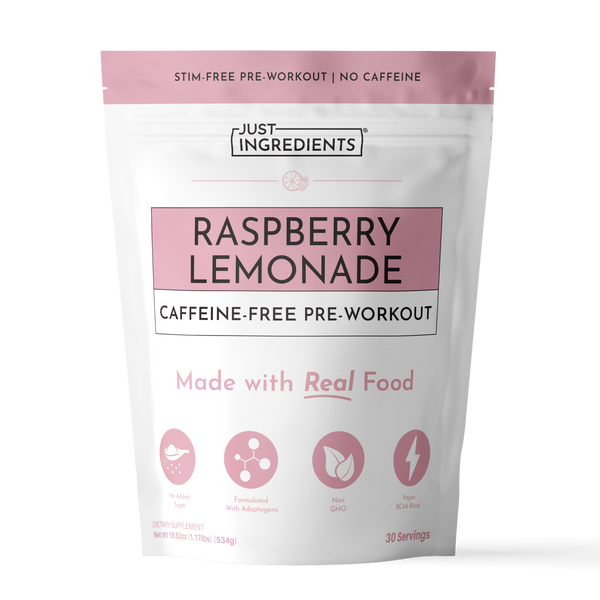 Caffeine-Free Raspberry Lemonade Pre-Workout - Product Mockup