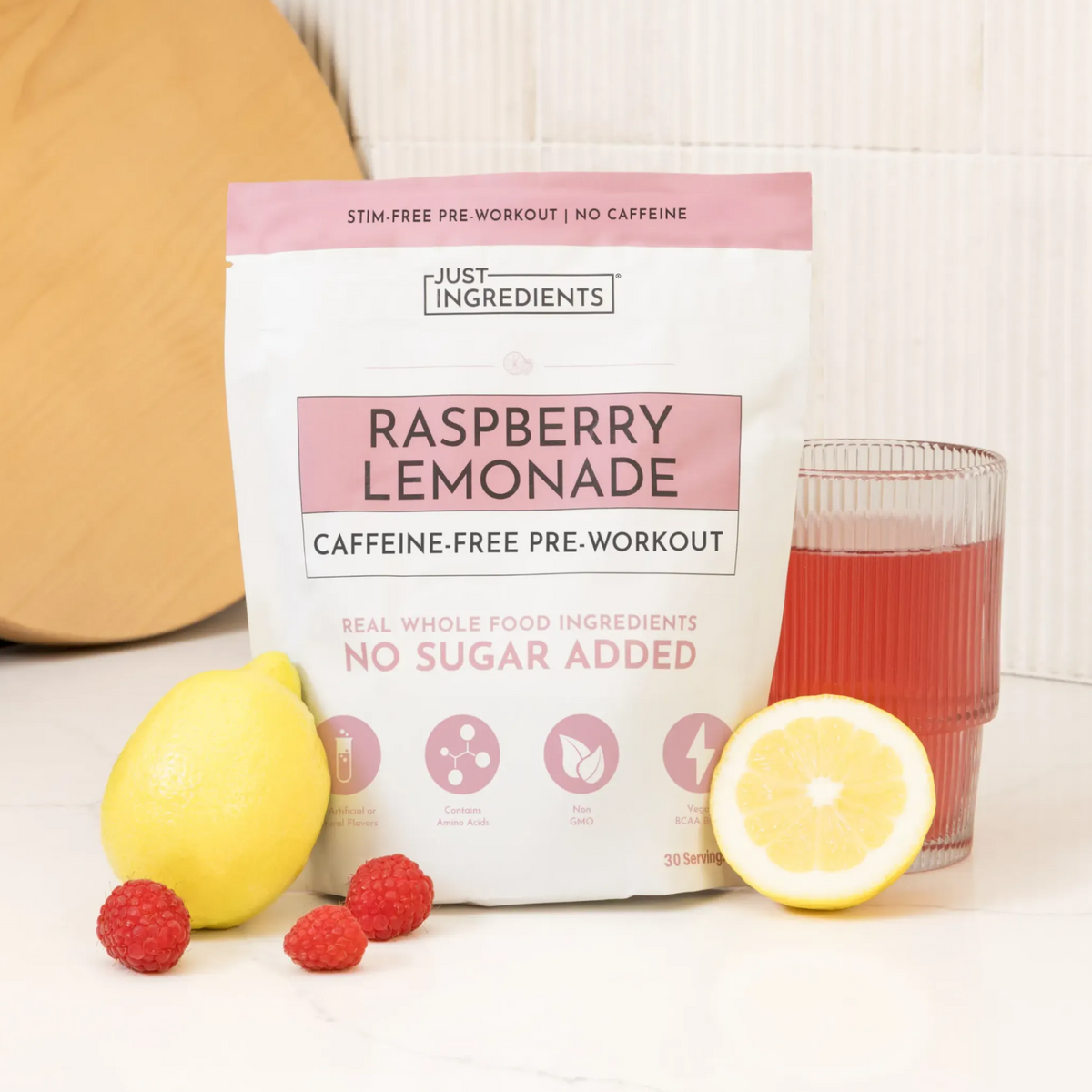 Caffeine-Free Raspberry Lemonade Pre-Workout - Image 2