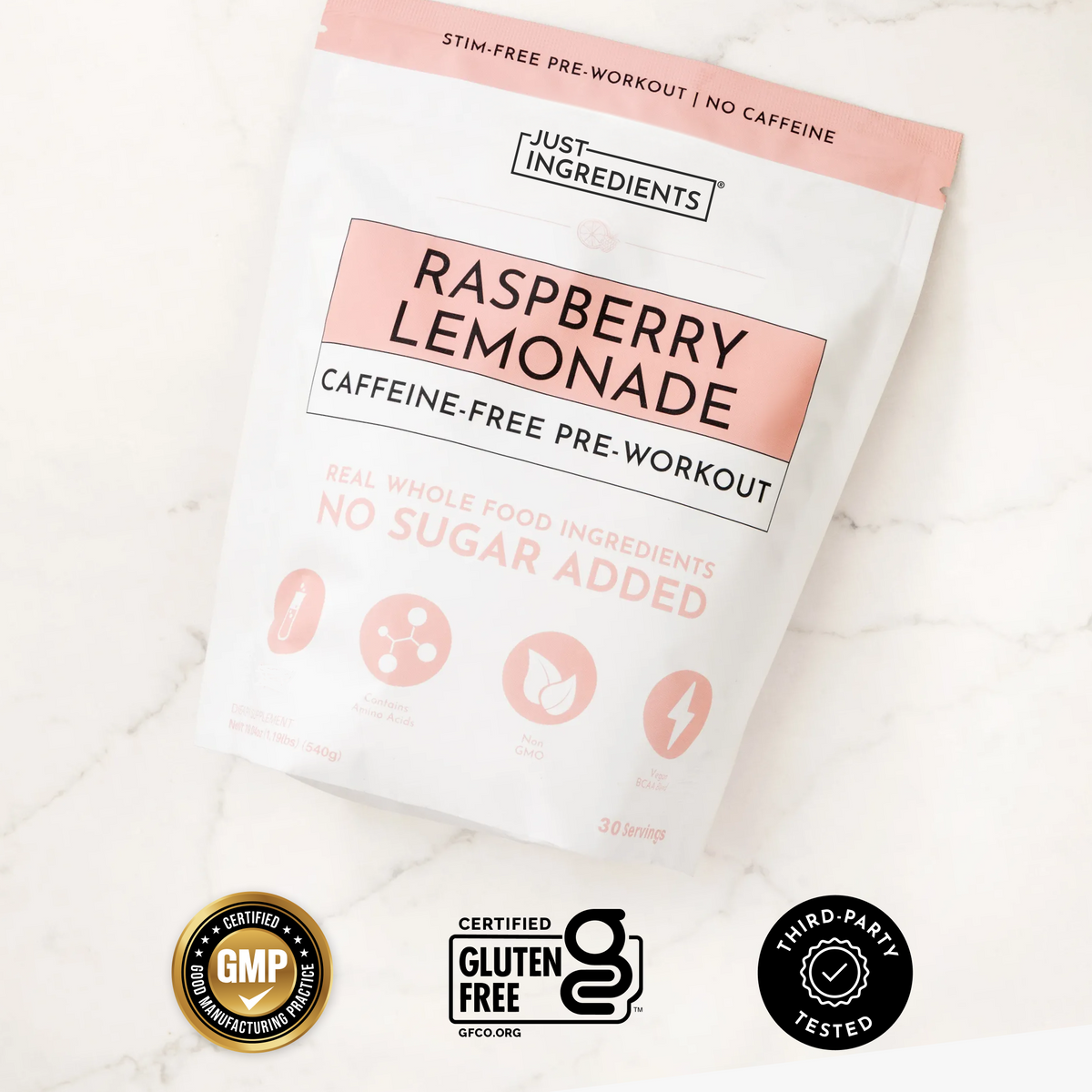 Caffeine-Free Raspberry Lemonade Pre-Workout - Image 3