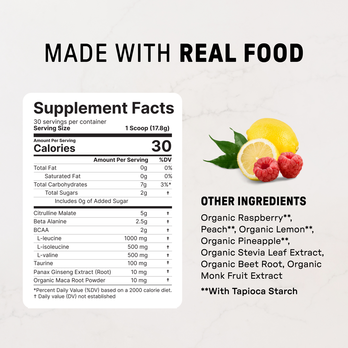 Caffeine-Free Raspberry Lemonade Pre-Workout - Image 5