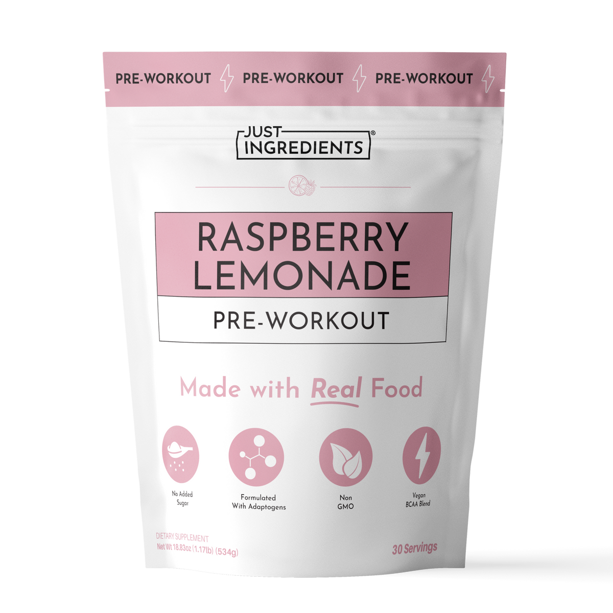 Raspberry Lemonade Pre-Workout - Product Mockup