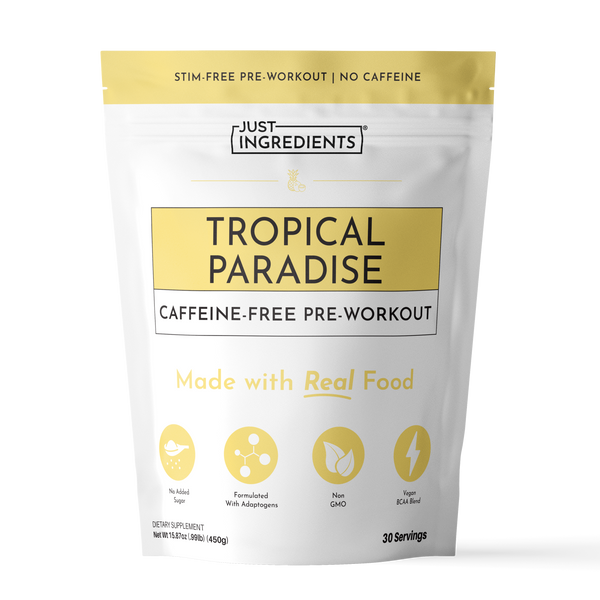 Caffeine-Free Tropical Paradise Pre-Workout - Product Mockup