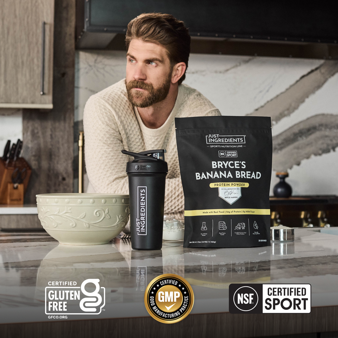 Bryce's Banana Bread Protein Powder - Certifications