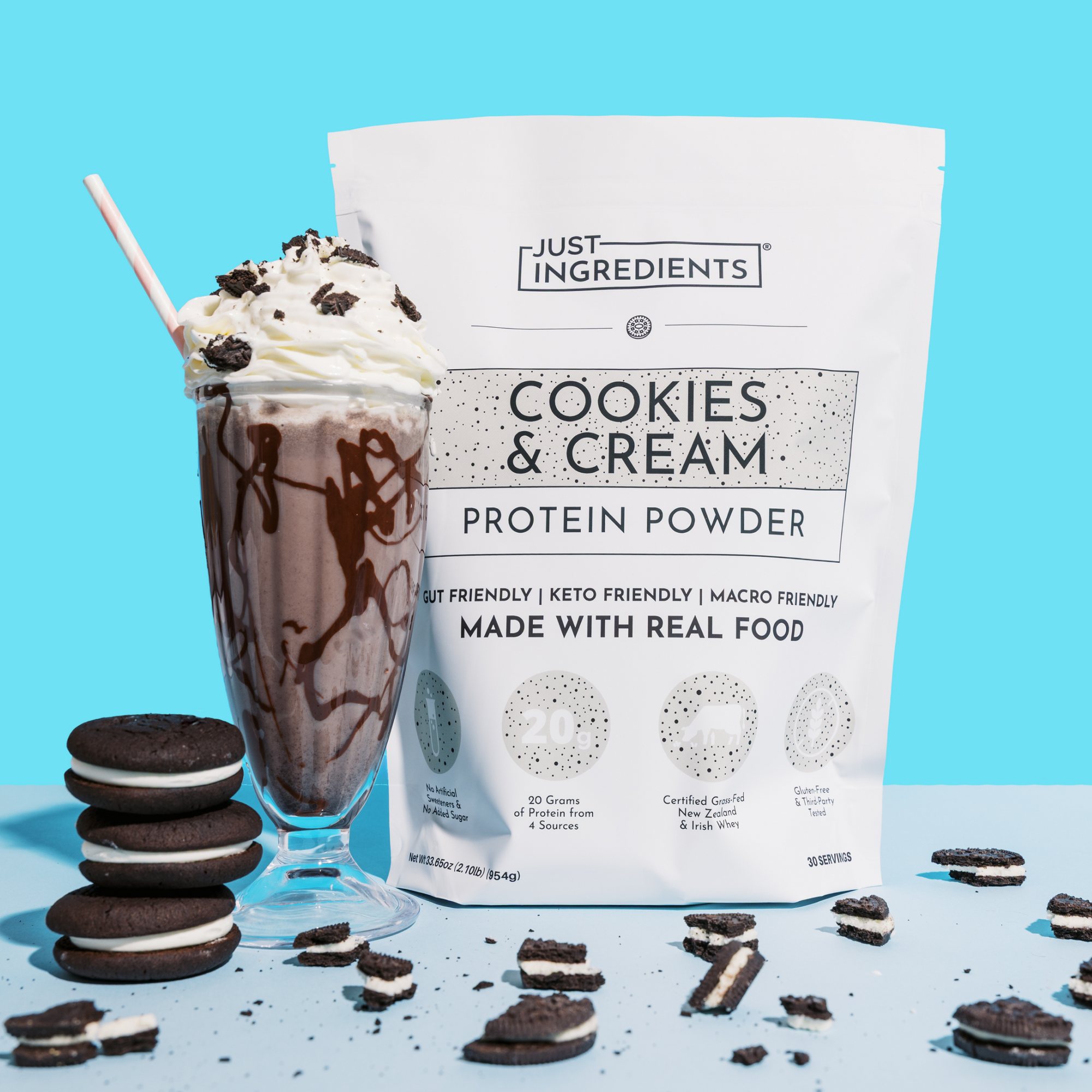 Cookies & Cream Protein Powder - Lifestyle