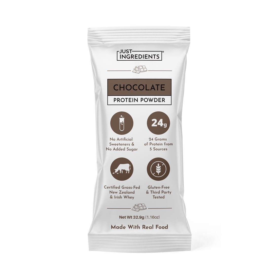 Chocolate Protein Powder - Individual Stick - Product Mockup