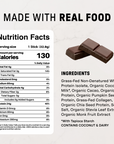Chocolate Protein Powder - Individual Stick - Nutrition Panel