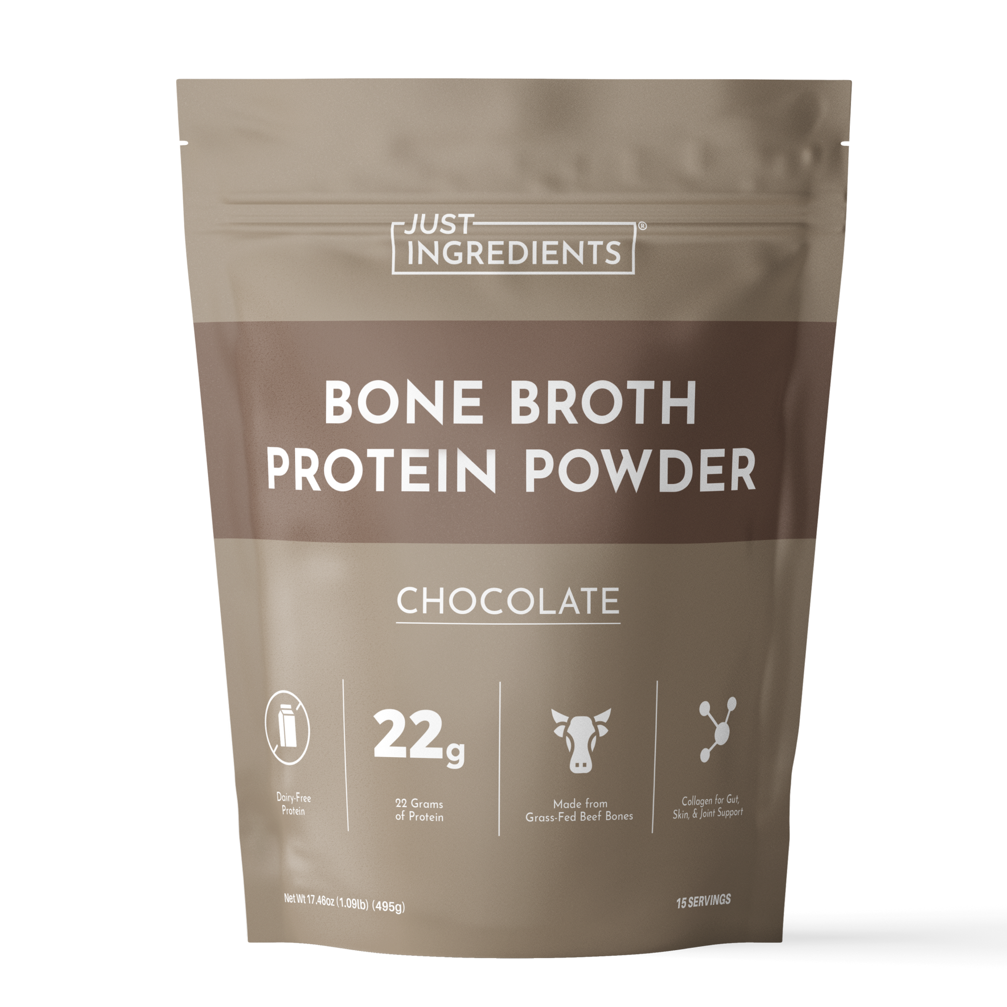 Chocolate Bone Broth Protein Powder - Product Mockup
