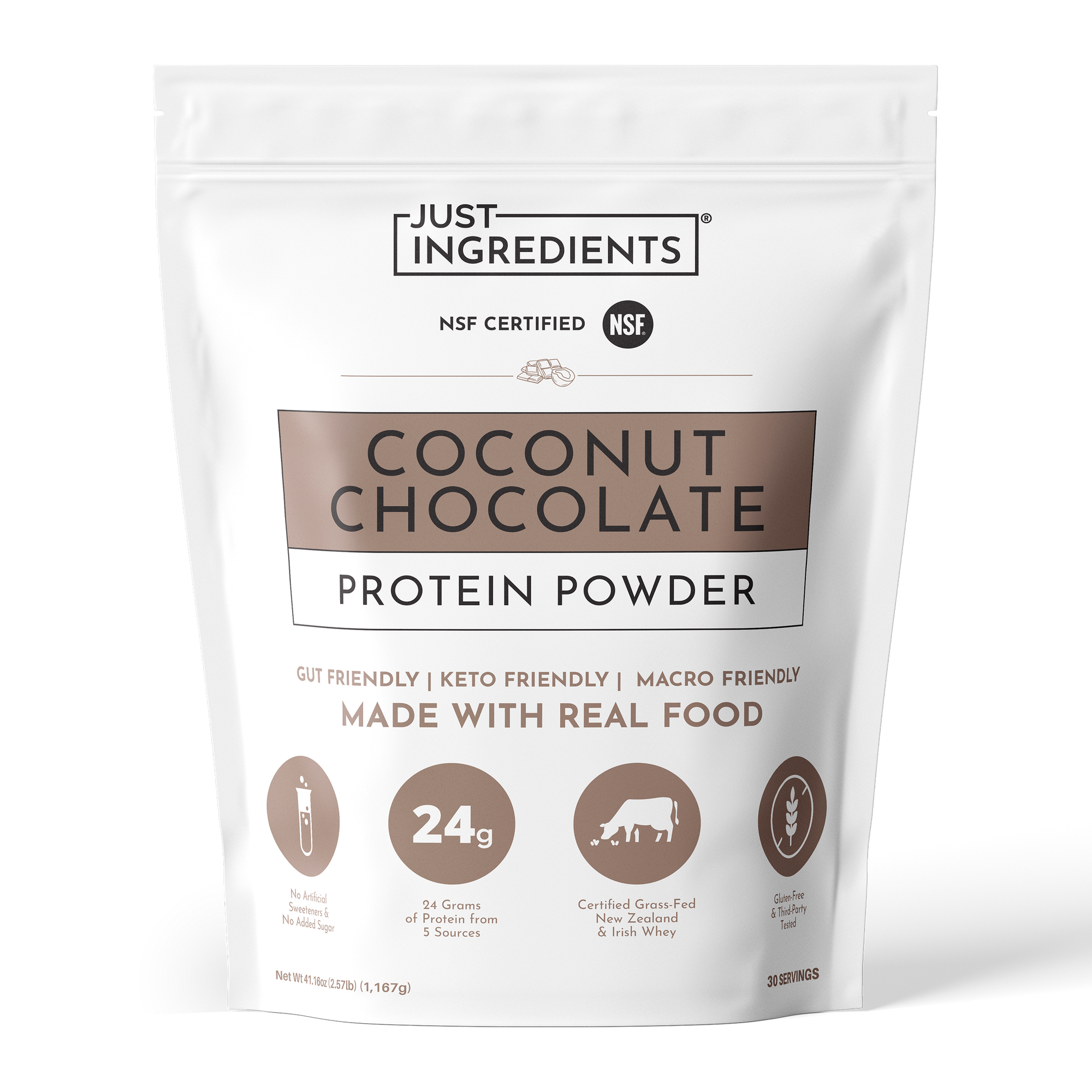 Coconut Chocolate Protein Powder - Product Mockup