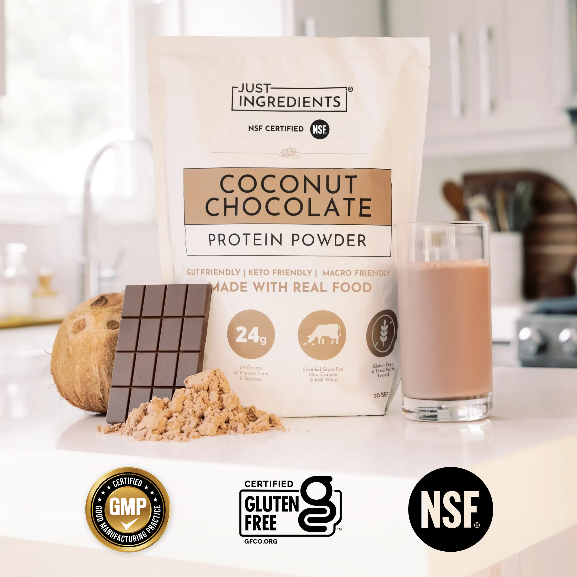 Coconut Chocolate Protein Powder - Certifications