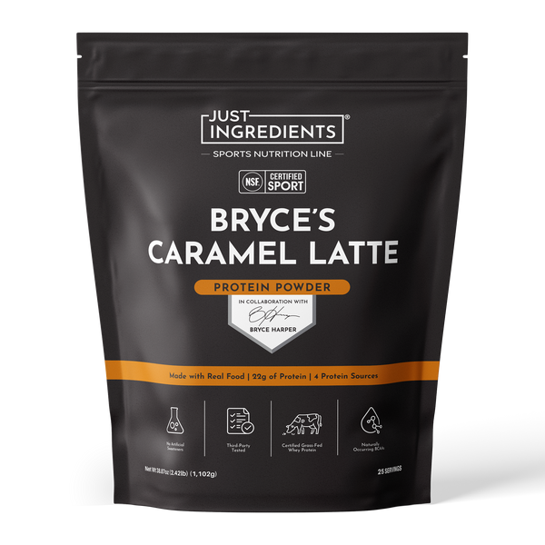 Bryce's Caramel Latte Protein Powder - Product Mockup