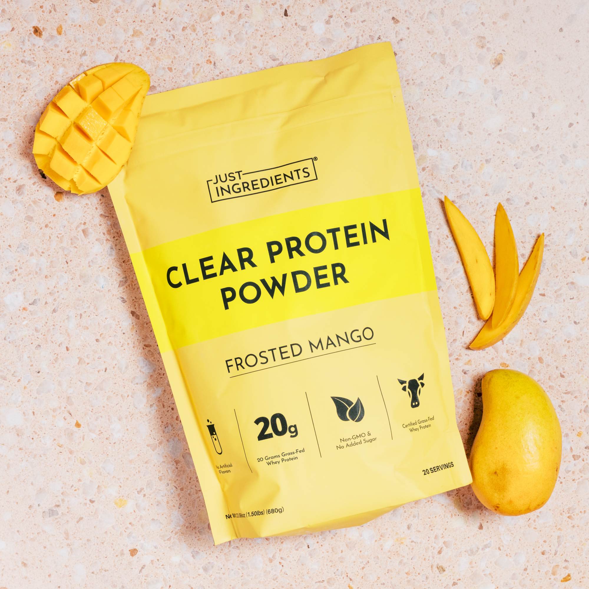 Frosted Mango Clear Protein Powder - Lifestyle