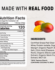 Frosted Mango Clear Protein Powder - Nutrition Panel
