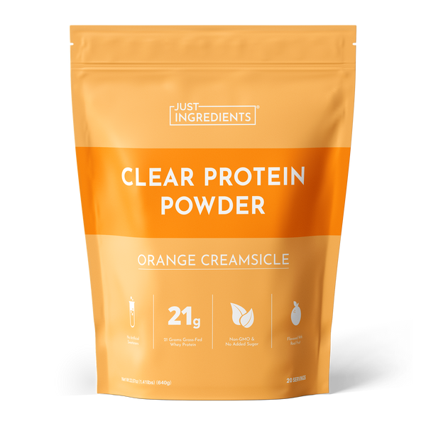 Orange Creamsicle Clear Protein Powder - Product Mockup