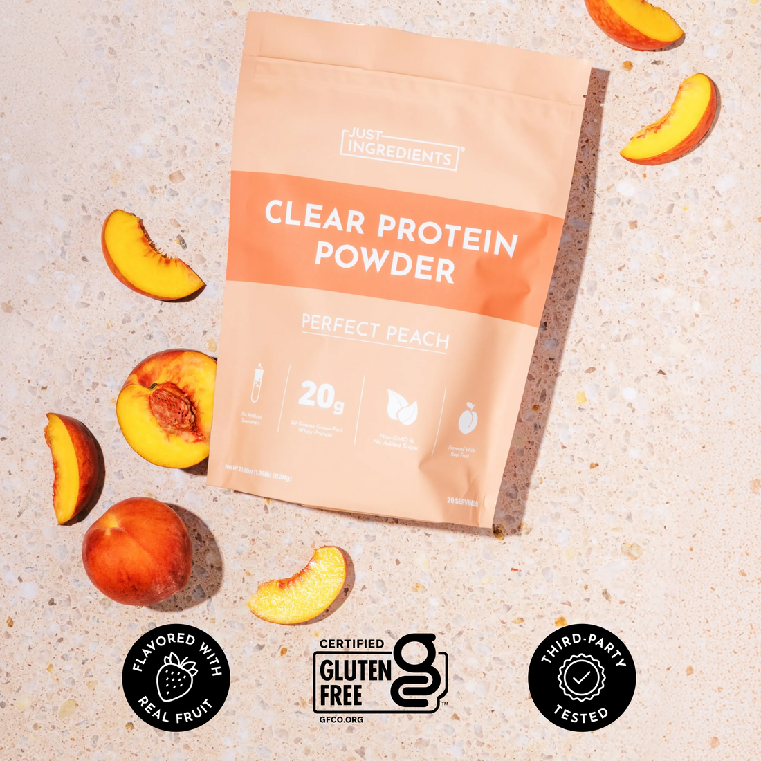 Perfect Peach Clear Protein - Certifications
