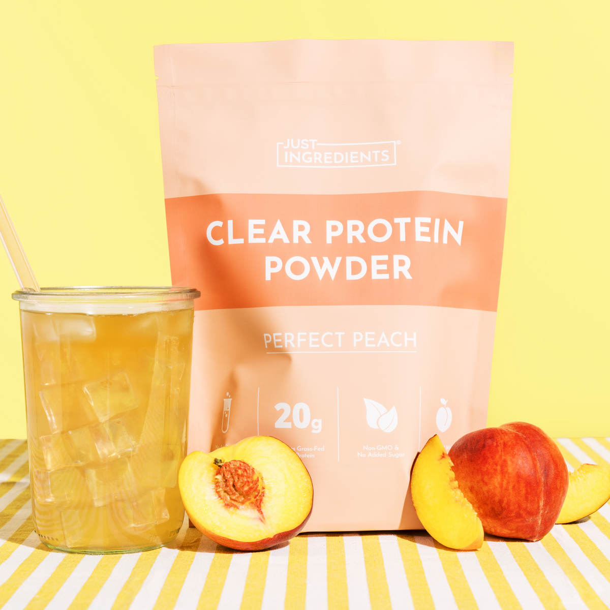 Perfect Peach Clear Protein - Lifestyle
