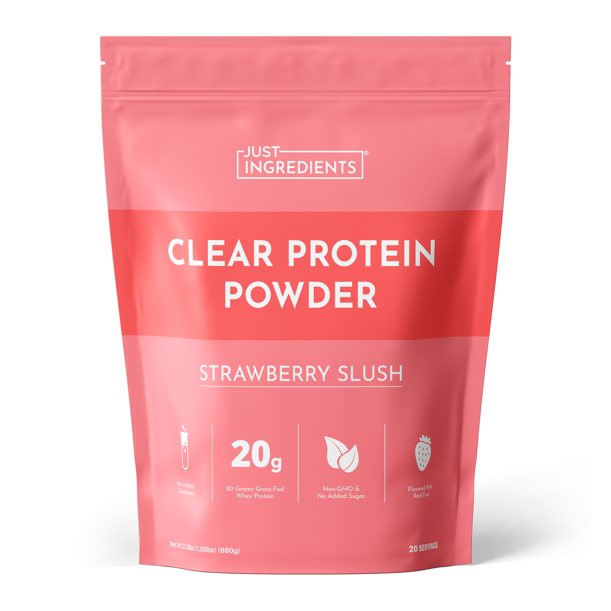 Strawberry Slush Clear Protein Powder - Product Mockup