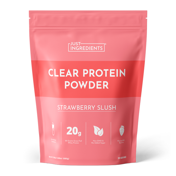 Strawberry Slush Clear Protein Powder - Product Mockup