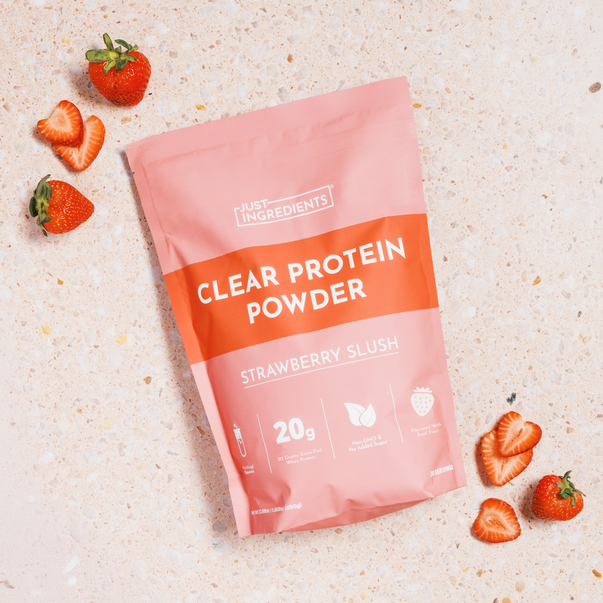 Strawberry Slush Clear Protein Powder - Lifestyle