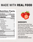 Strawberry Slush Clear Protein Powder - Nutrition Panel