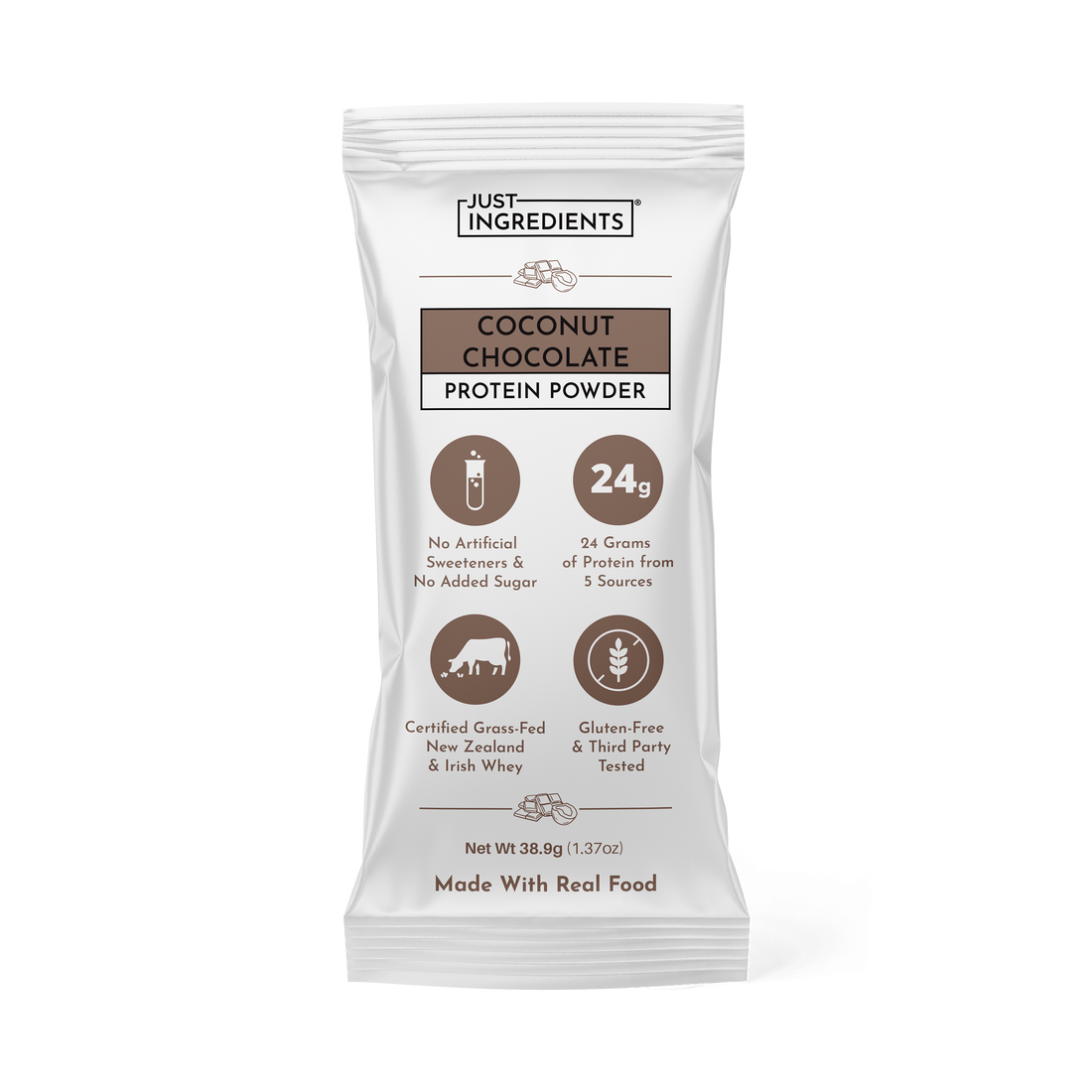 Coconut Chocolate Protein - Individual Stick - Product Mockup