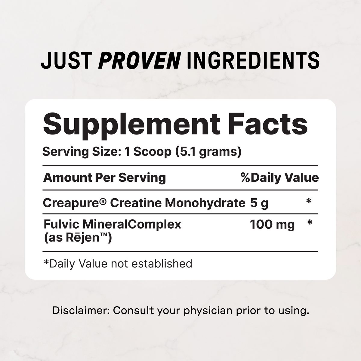 Creatine+ - Nutrition Panel