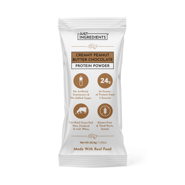 Creamy Peanut Butter Chocolate Protein Powder - Individual Stick - Product Mockup