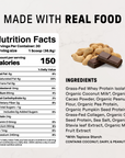 Creamy Peanut Butter Chocolate Protein Powder - Nutrition Panel