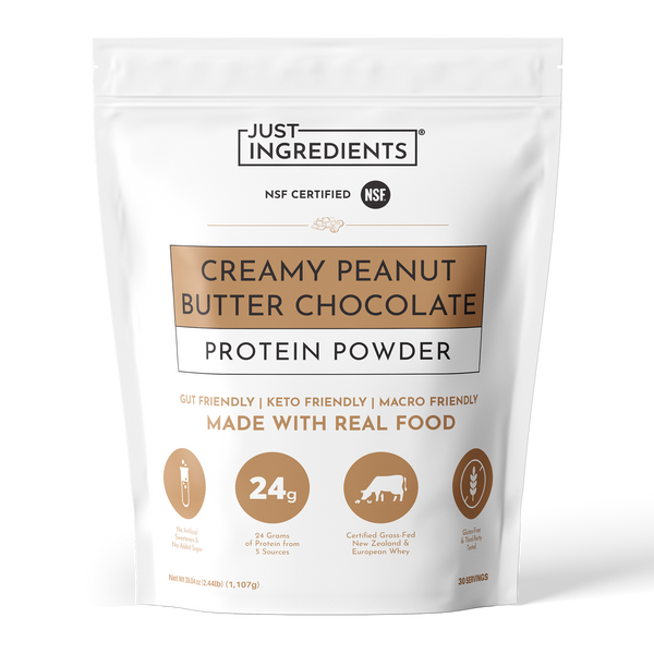 Creamy Peanut Butter Chocolate Protein Powder - Product Mockup