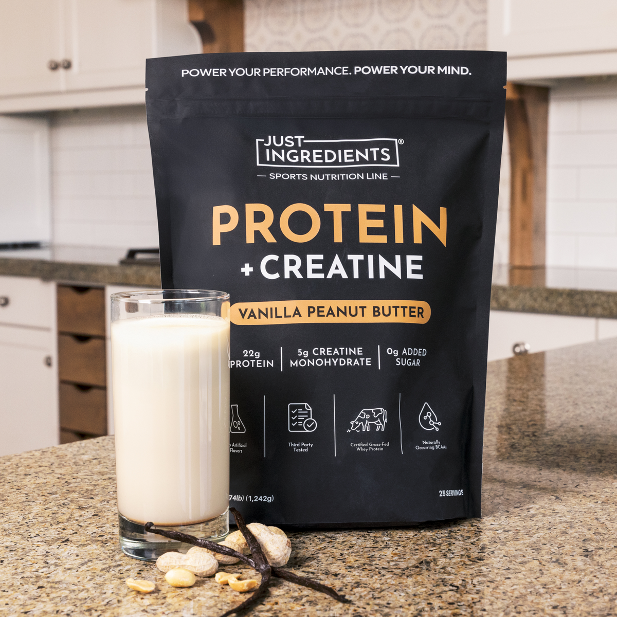 Vanilla Peanut Butter Protein + Creatine - Lifestyle