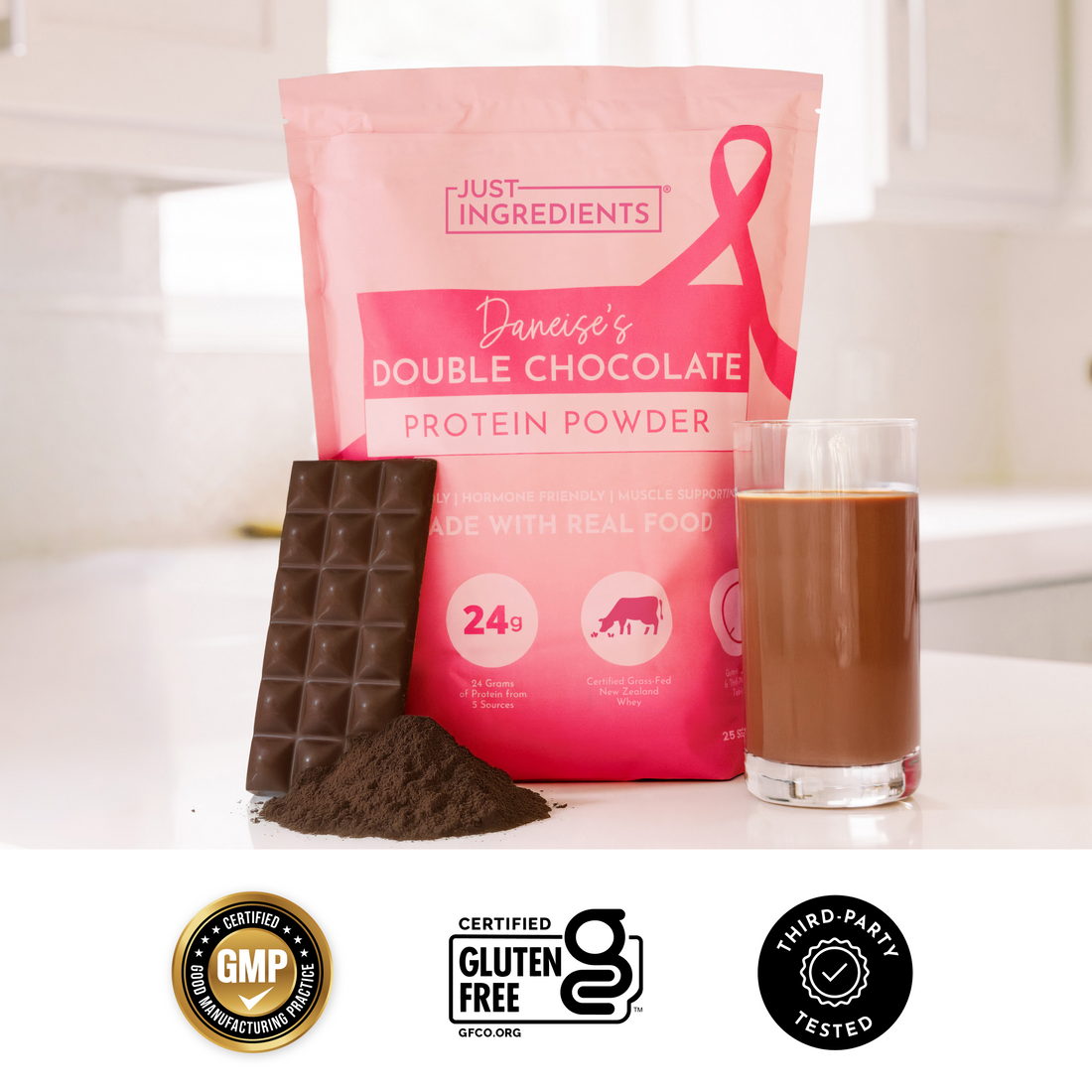 Daneise's Double Chocolate Protein Powder - Certifications