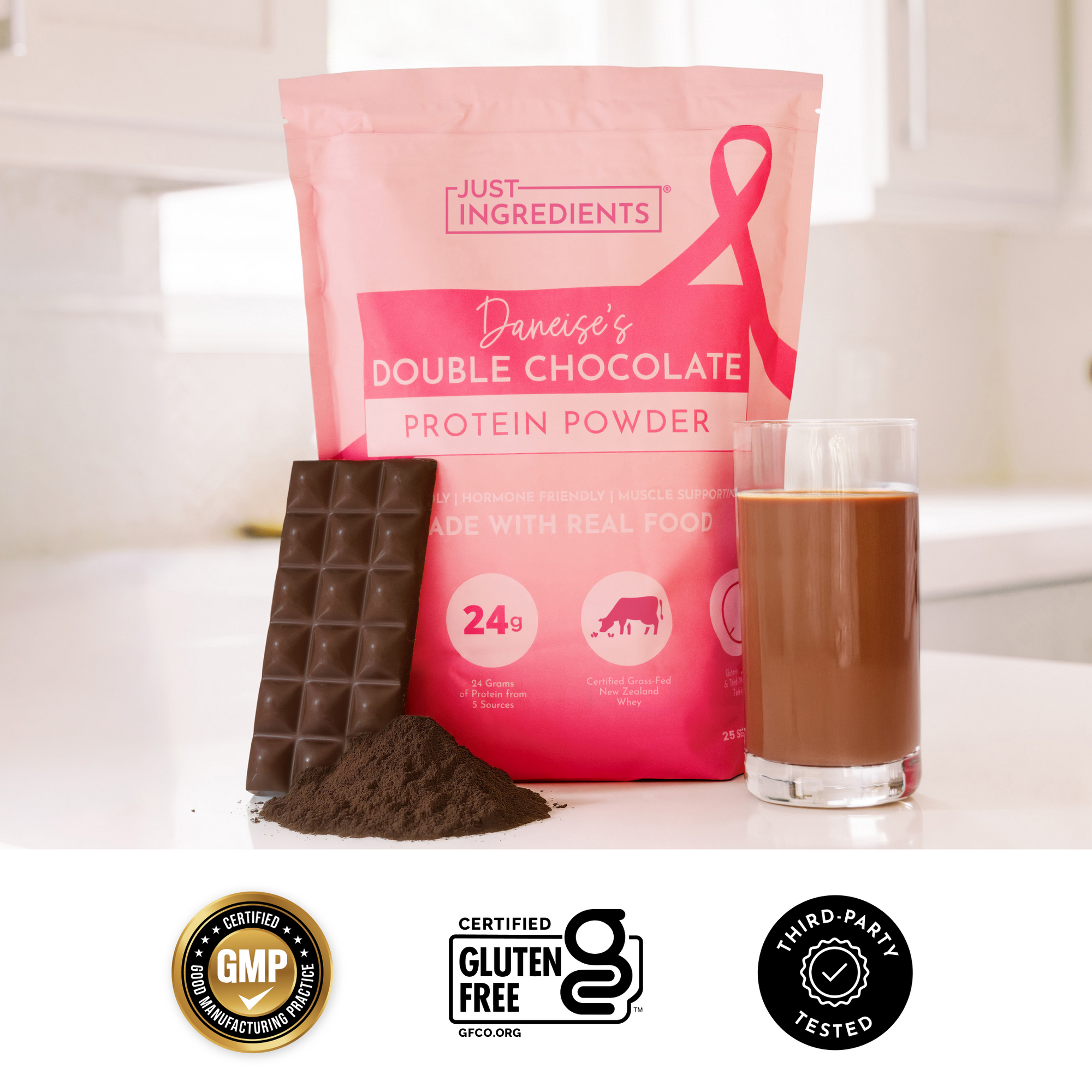 Daneise's Double Chocolate Protein Powder - Certifications