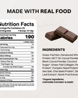Daneise's Double Chocolate Protein Powder - Nutrition Panel