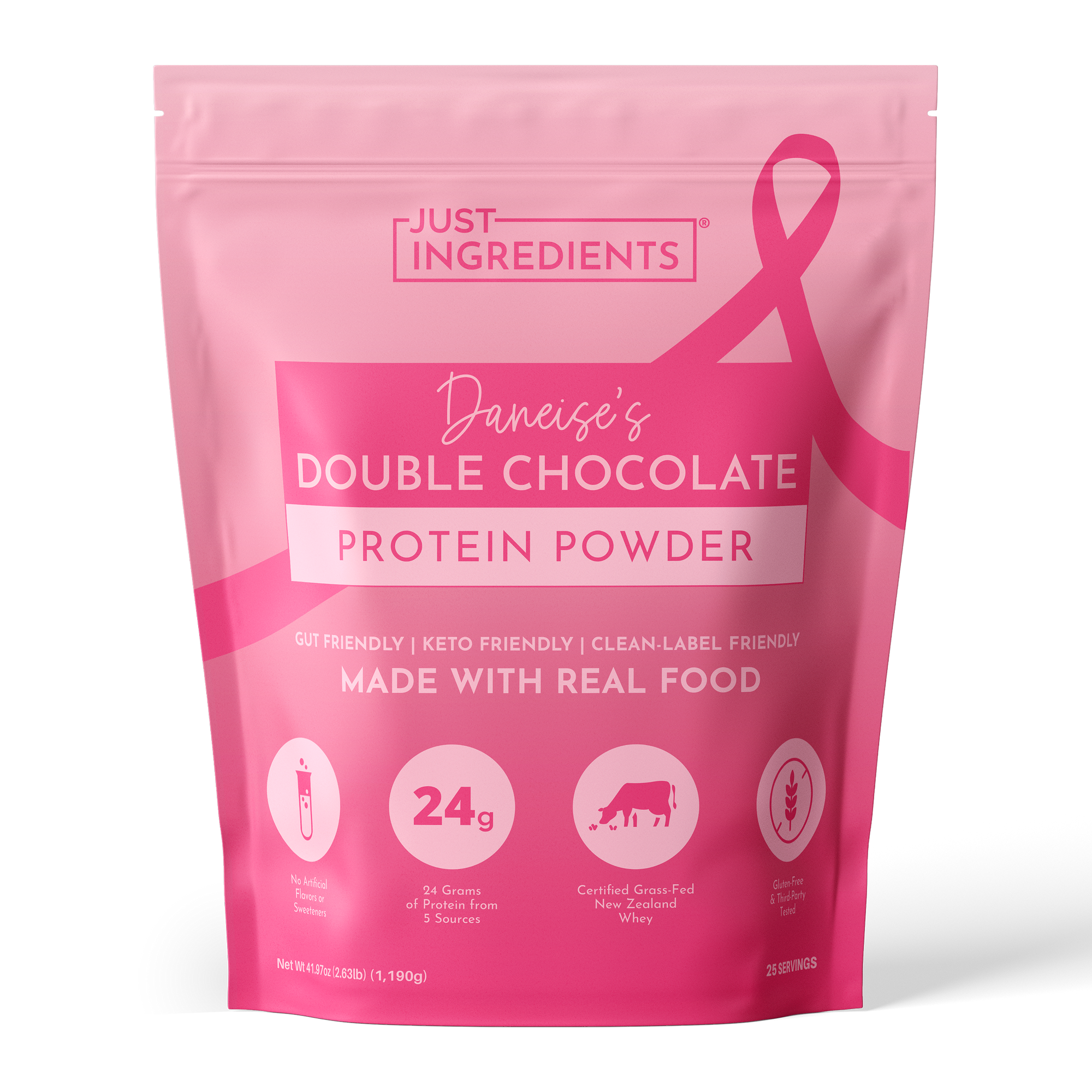 Daneise's Double Chocolate Protein Powder - Product Mockup