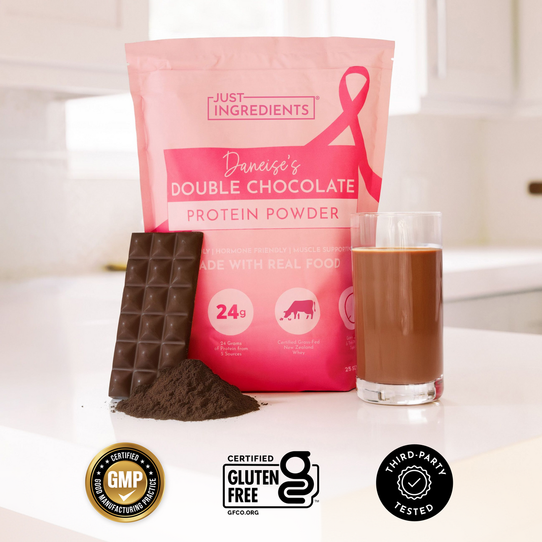 Daneise's Double Chocolate Protein Powder - Certifications