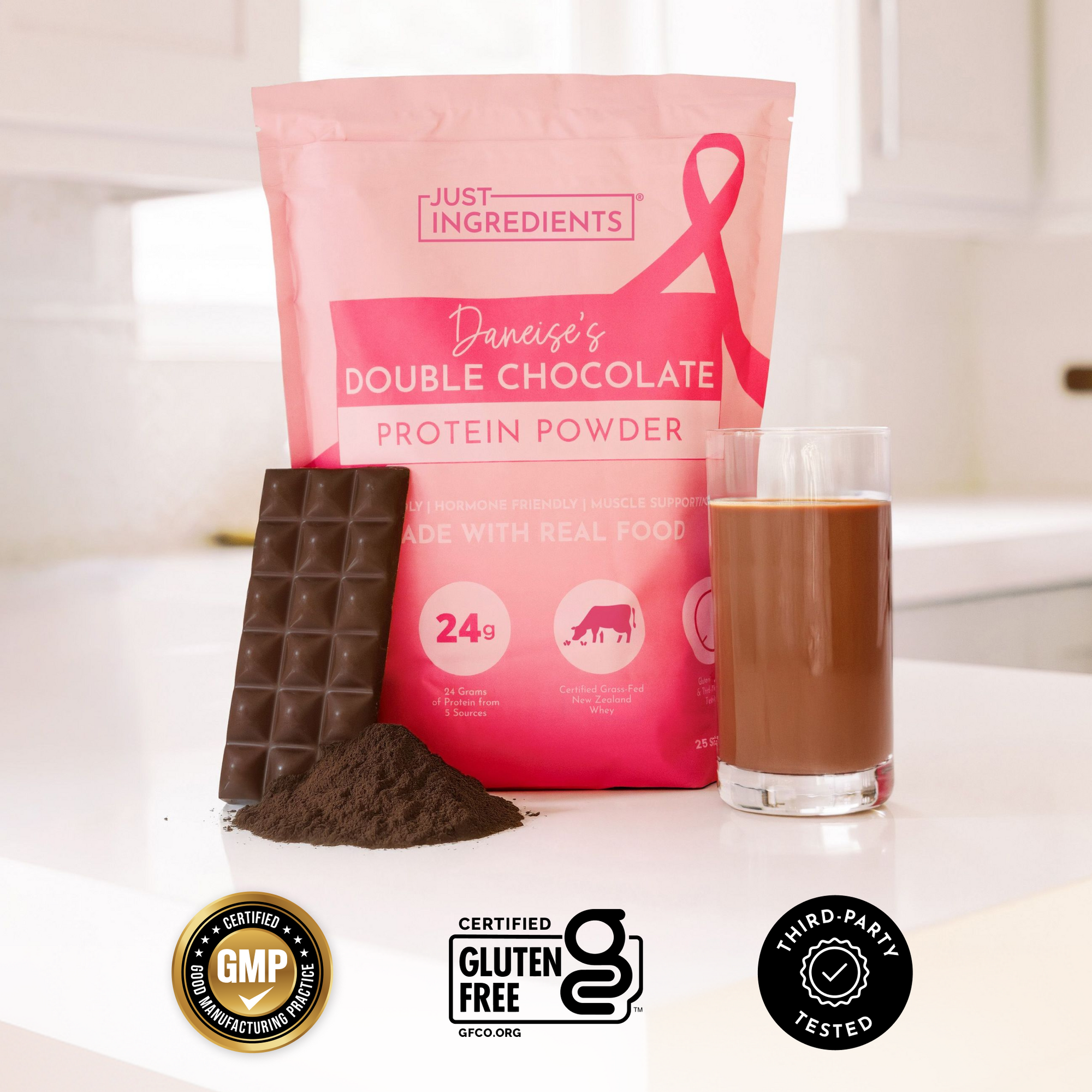 Daneise's Double Chocolate Protein Powder - Certifications