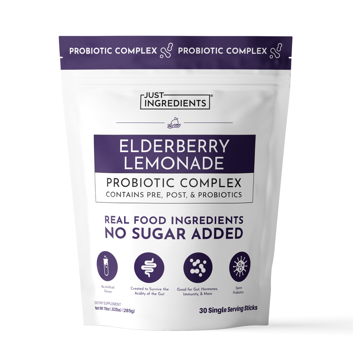 Elderberry Lemonade 3-In-1 Probiotic Complex - Product Mockup