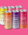 Front view of the Energy Drink Variety Pack showing three cans arranged side by side.