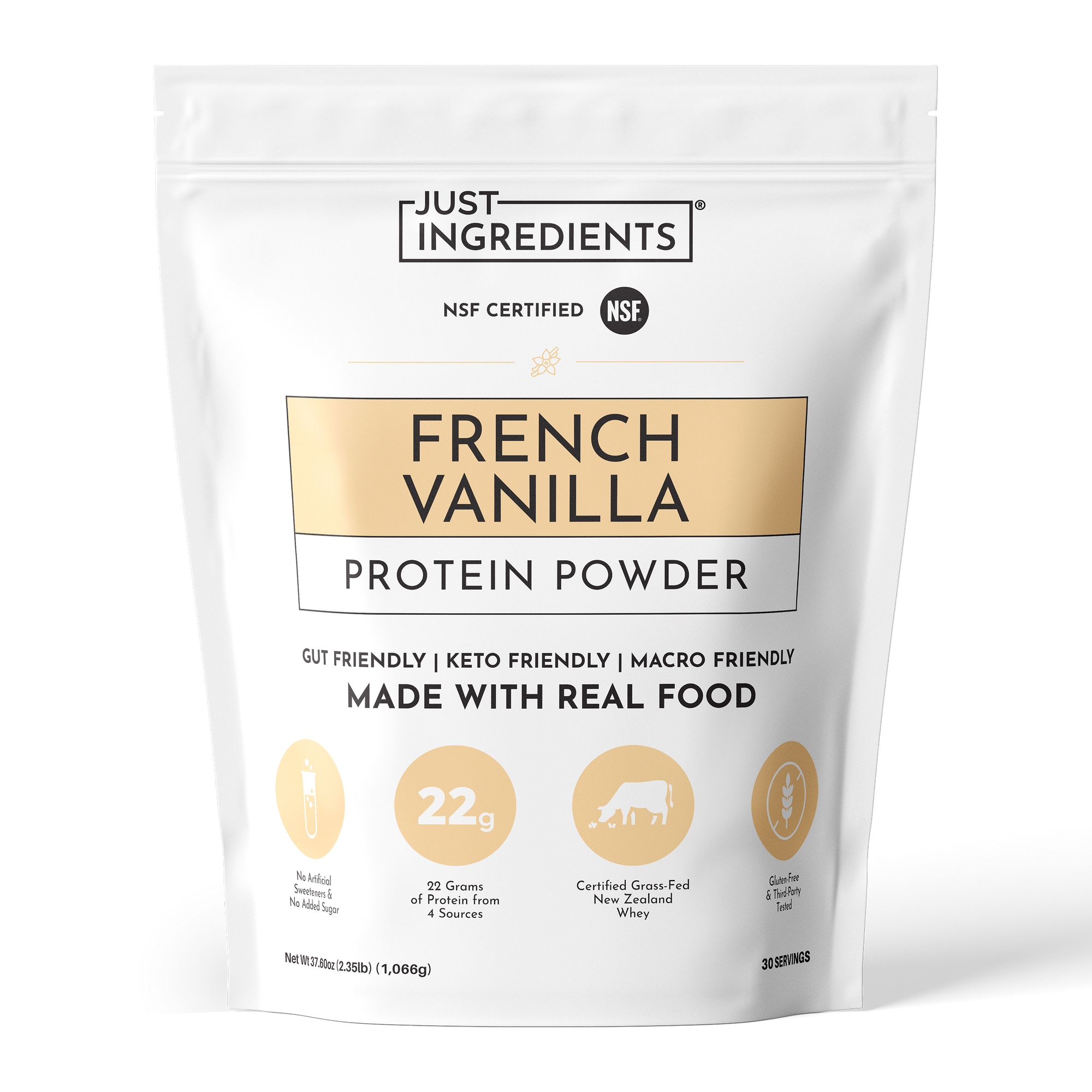 French Vanilla Protein Powder - Product Mockup